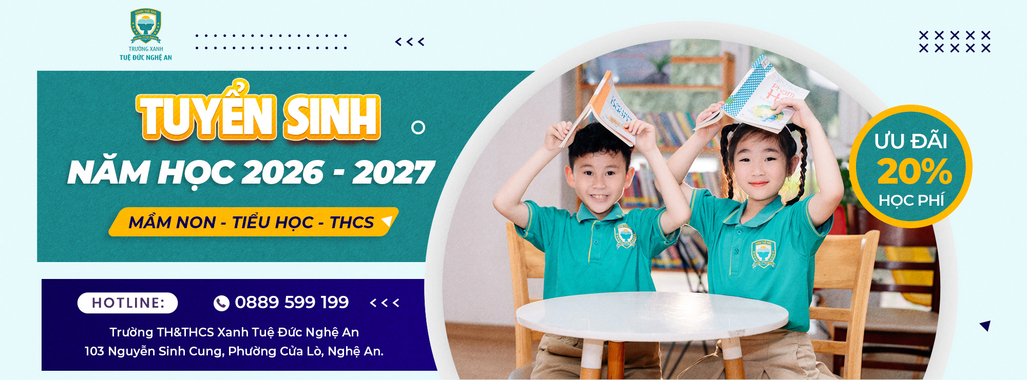 Banner Xanh Tuệ Đức